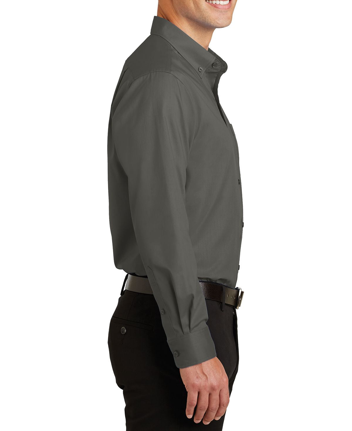 JustBlanks Men's Tall Long Sleeve Superpro Twill Dress Shirt