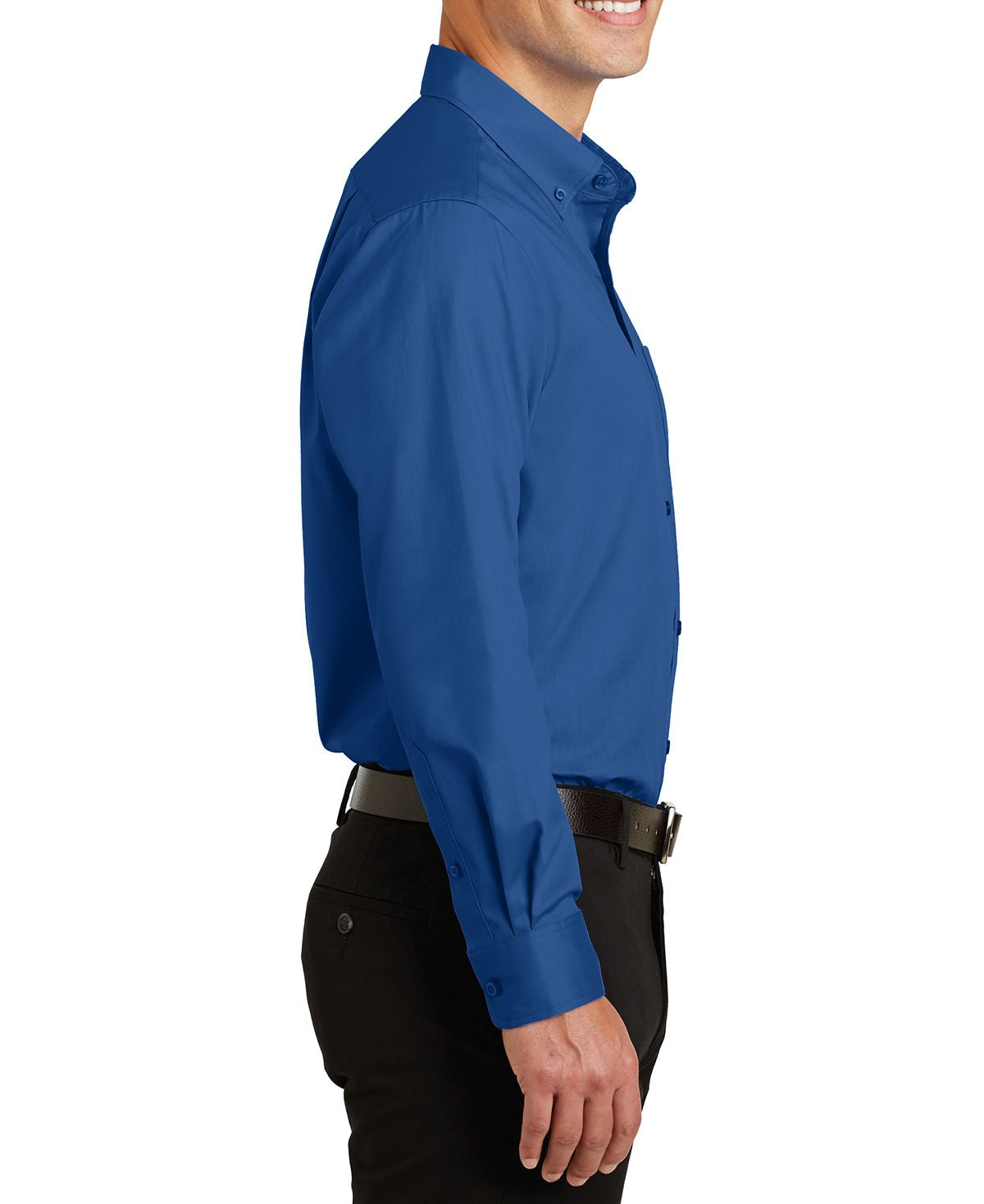 JustBlanks Men's Tall Long Sleeve Superpro Twill Dress Shirt