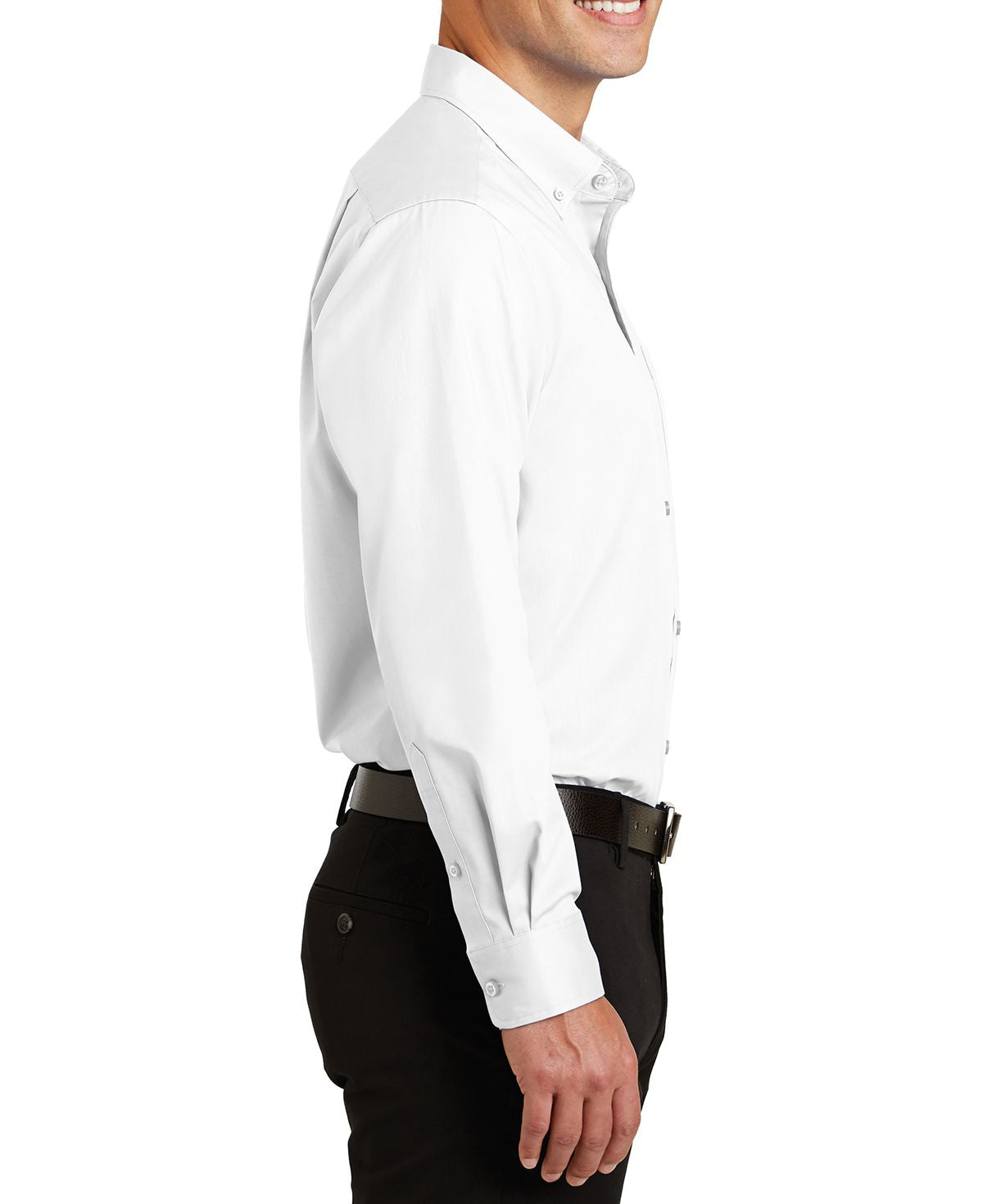 JustBlanks Men's Tall Long Sleeve Superpro Twill Dress Shirt