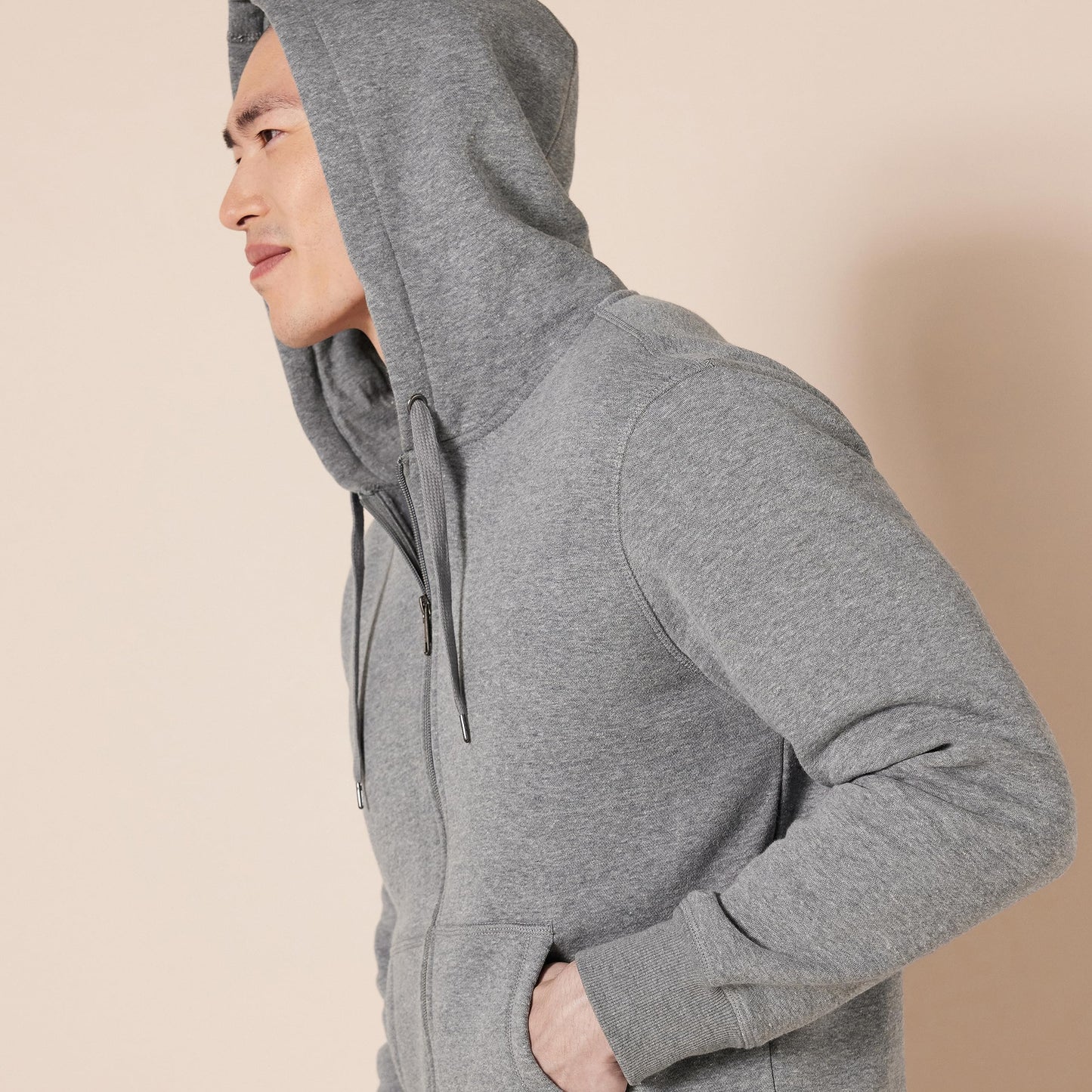 Amazon Essentials Men's Full-Zip Fleece Hoodie (Available in Big & Tall), Light Grey Heather, 4X-Large Big Tall