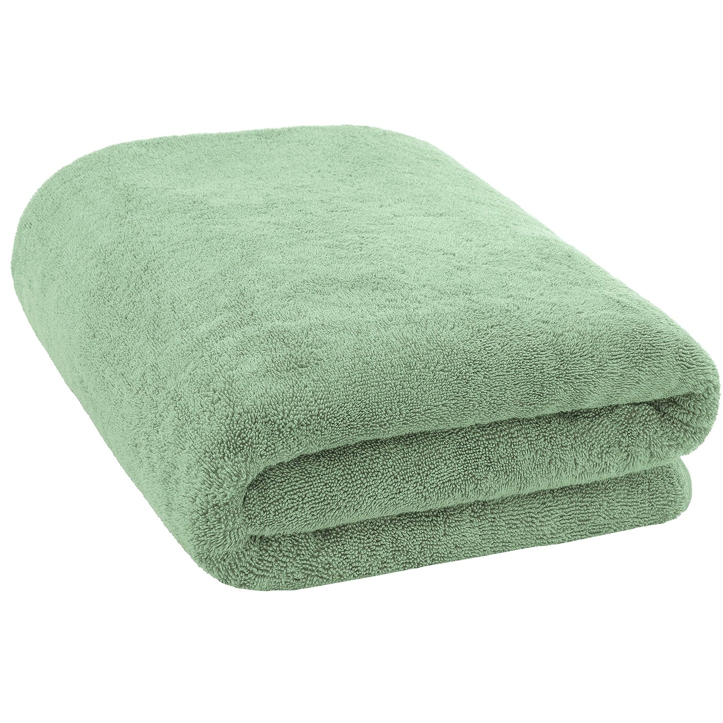 Cotton Paradise 100% Cotton 40x80 Oversized Bath Sheet, Extra Large Turkish Bath Towels for Bathroom, Sage Green Bathsheet
