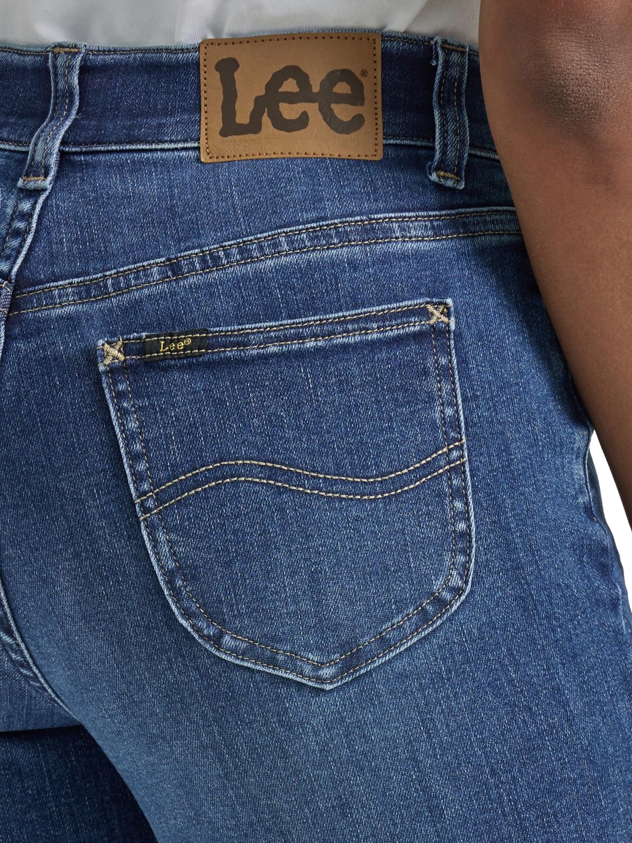 Lee Women's Ultra Lux Comfort with Flex Motion Straight Leg Jean, Cobalt Sheen, 16 Long