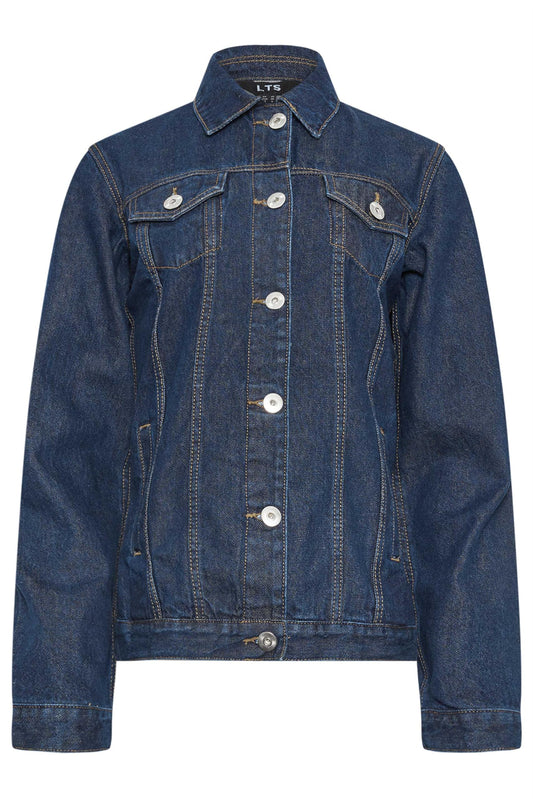 Long Tall Sally Lts Tall Women's Indigo Blue Denim Jacket Blue 6