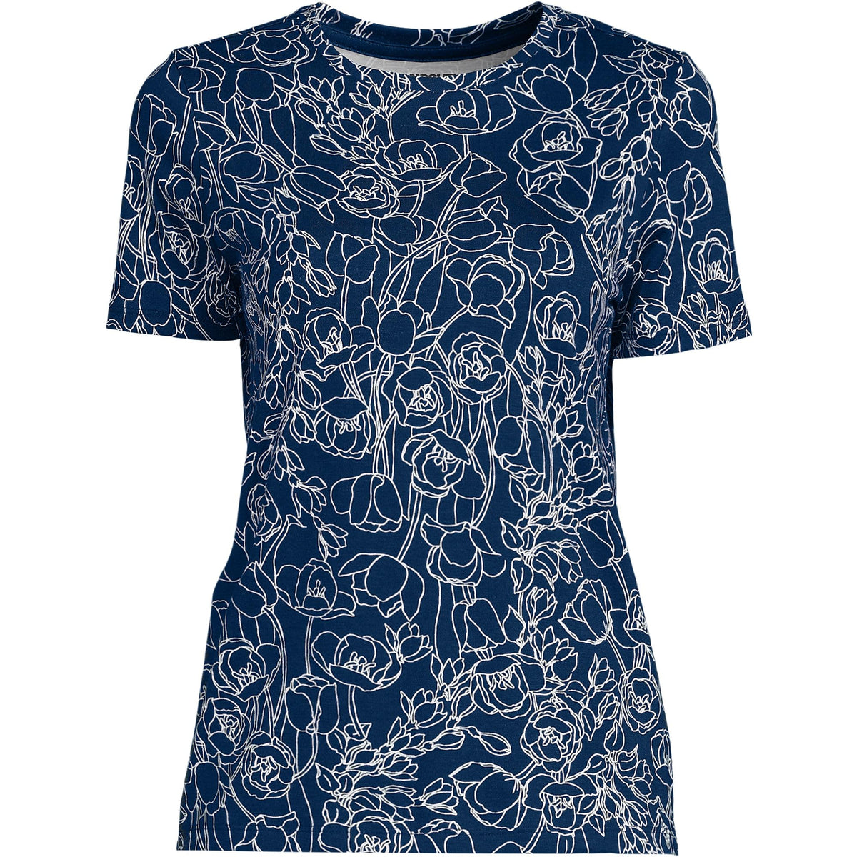 Deep Sea Navy Poetic Floral