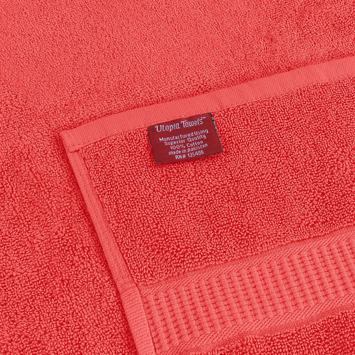 Utopia Towels Luxurious Jumbo Bath Sheet 2 Piece, 600 GSM, 35 by 70 Inches, 100% Ring Spun Cotton, Highly Absorbent and Quick Dry Extra Large Bath Towel, Super Soft Towel, Coral