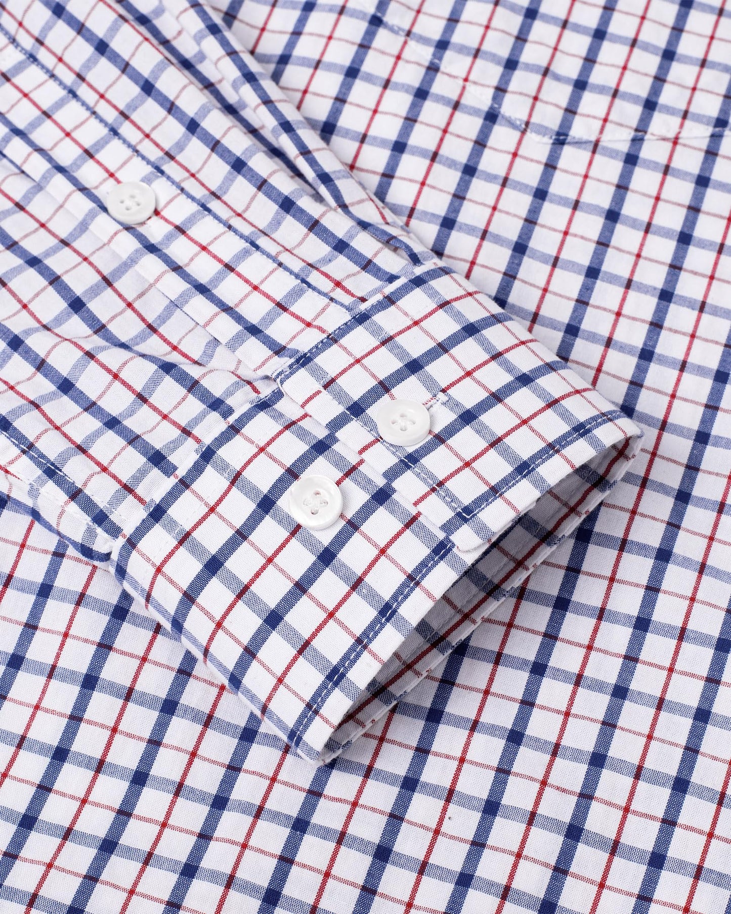 Alimens & Gentle Men's Plaid Button Down Shirts Cotton Long Sleeve Dress Shirts Regular Fit Gingham Shirts