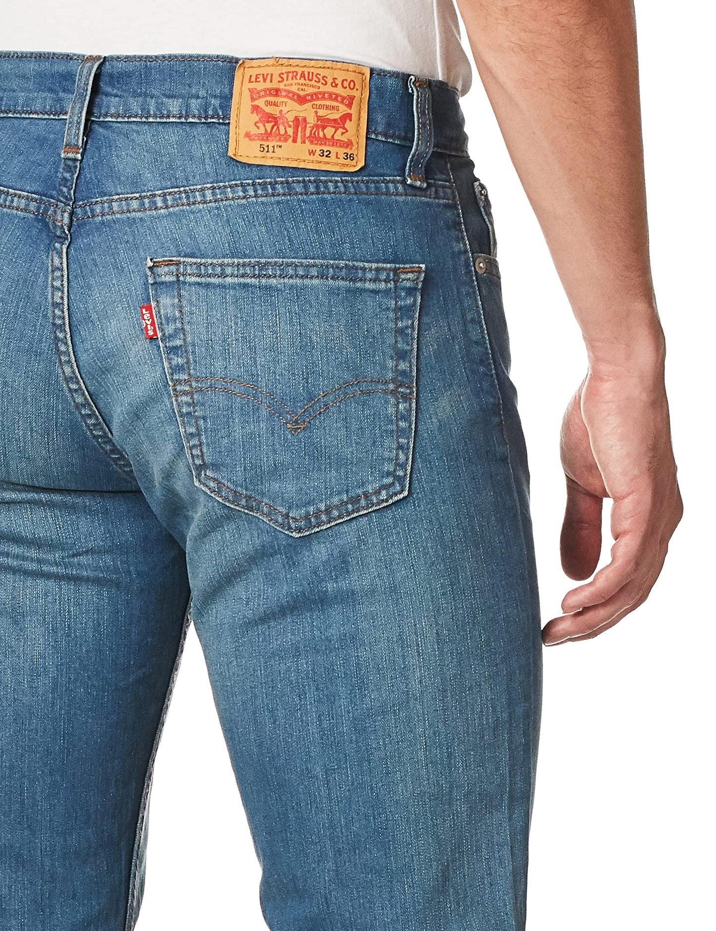 Levi's Men's 511 Slim Fit Jeans (Also Available in Big & Tall), Throttle-Stretch, 36W x 36L