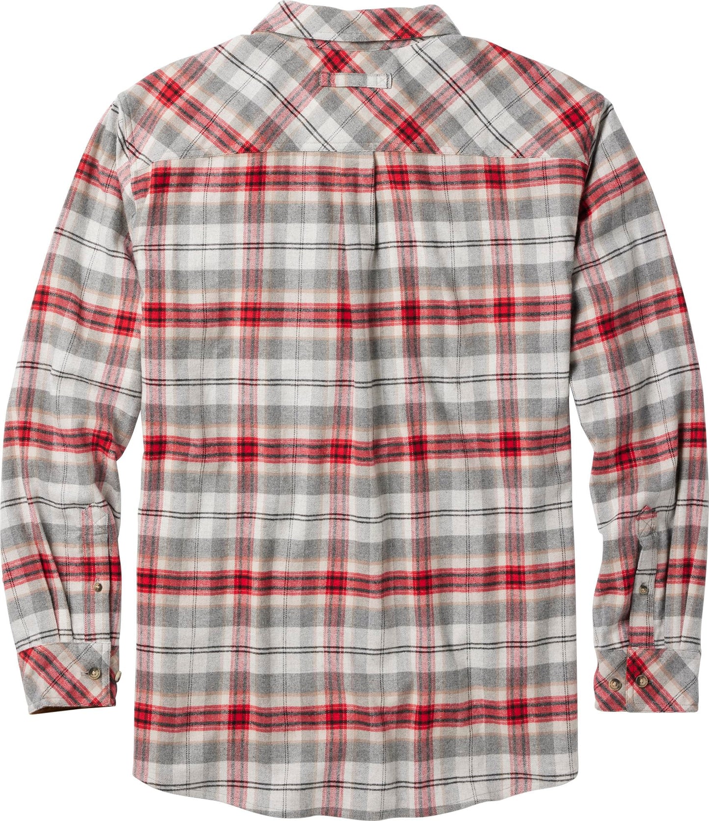 Legendary Whitetails Men's Big & Tall Flannel Shirt Long Sleeve Button Down Relaxed Fit, Gray Barnside Plaid