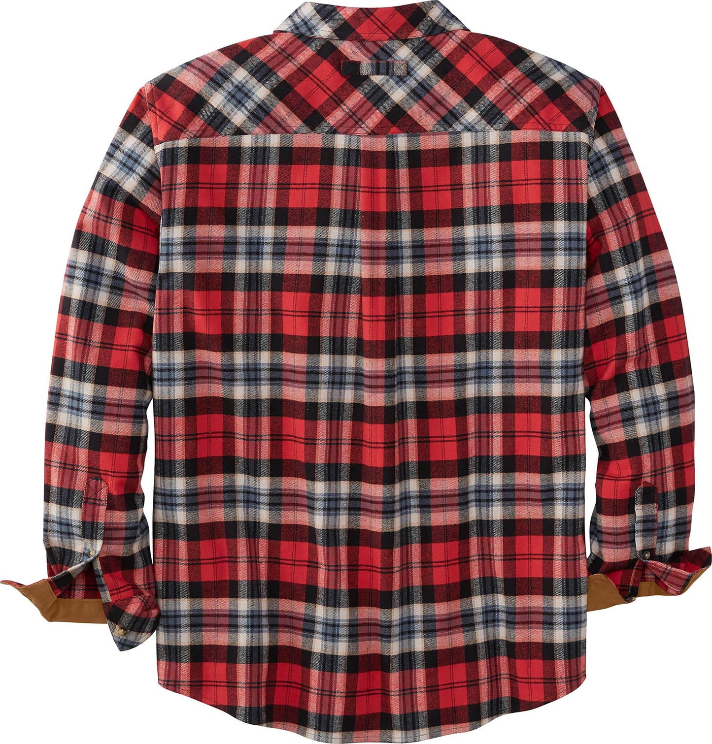 Legendary Whitetails Men's Big Flannel Shirt Long Sleeve Button Down Relaxed Fit, Jazzy Barn Side Plaid, Large Tall
