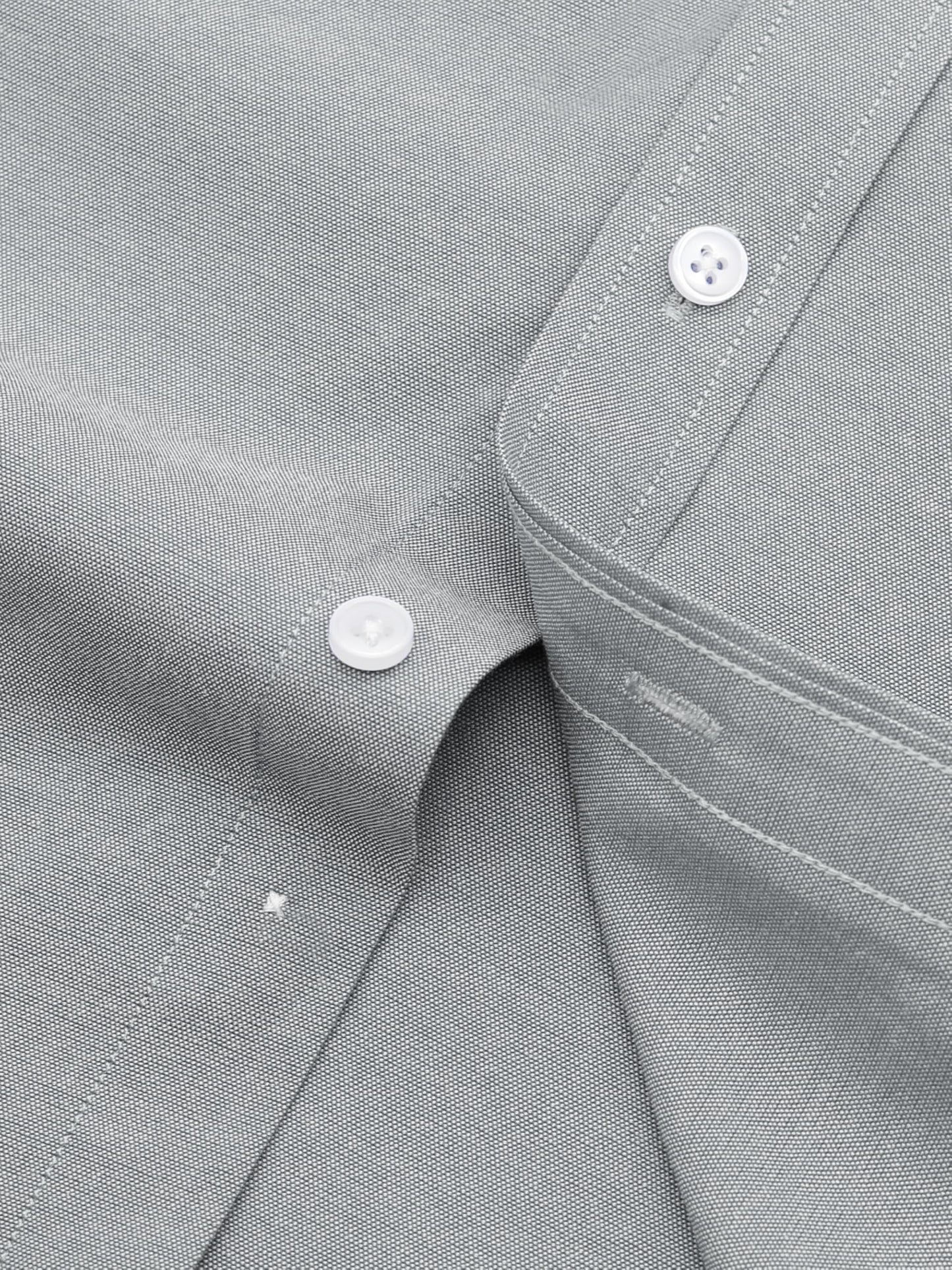 GIANZEN Light Grey Long Sleeve Shirt Men Gray Dress Mens Shirts Button Down Up Big and Tall for Casual Business Slim Fit Oxford Light Gray Size XL Tall