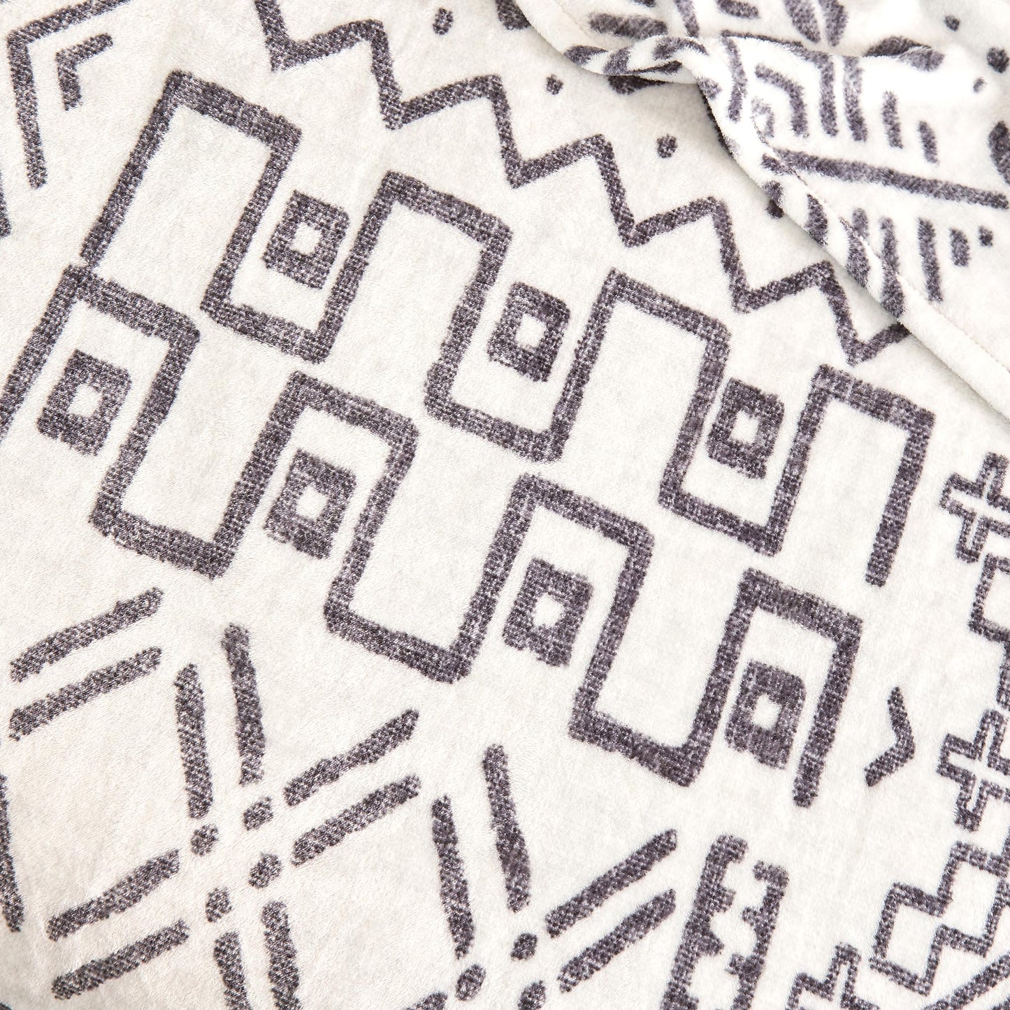 Serenhom Soft Cozy 120x120 Inches Seamless Oversized King Fleece Blanket, Giant 10'x10' California King Blanket Extra-Large Flannel Blankets for Bed, Sofa, Couch, Travel, Symbol Light Grey