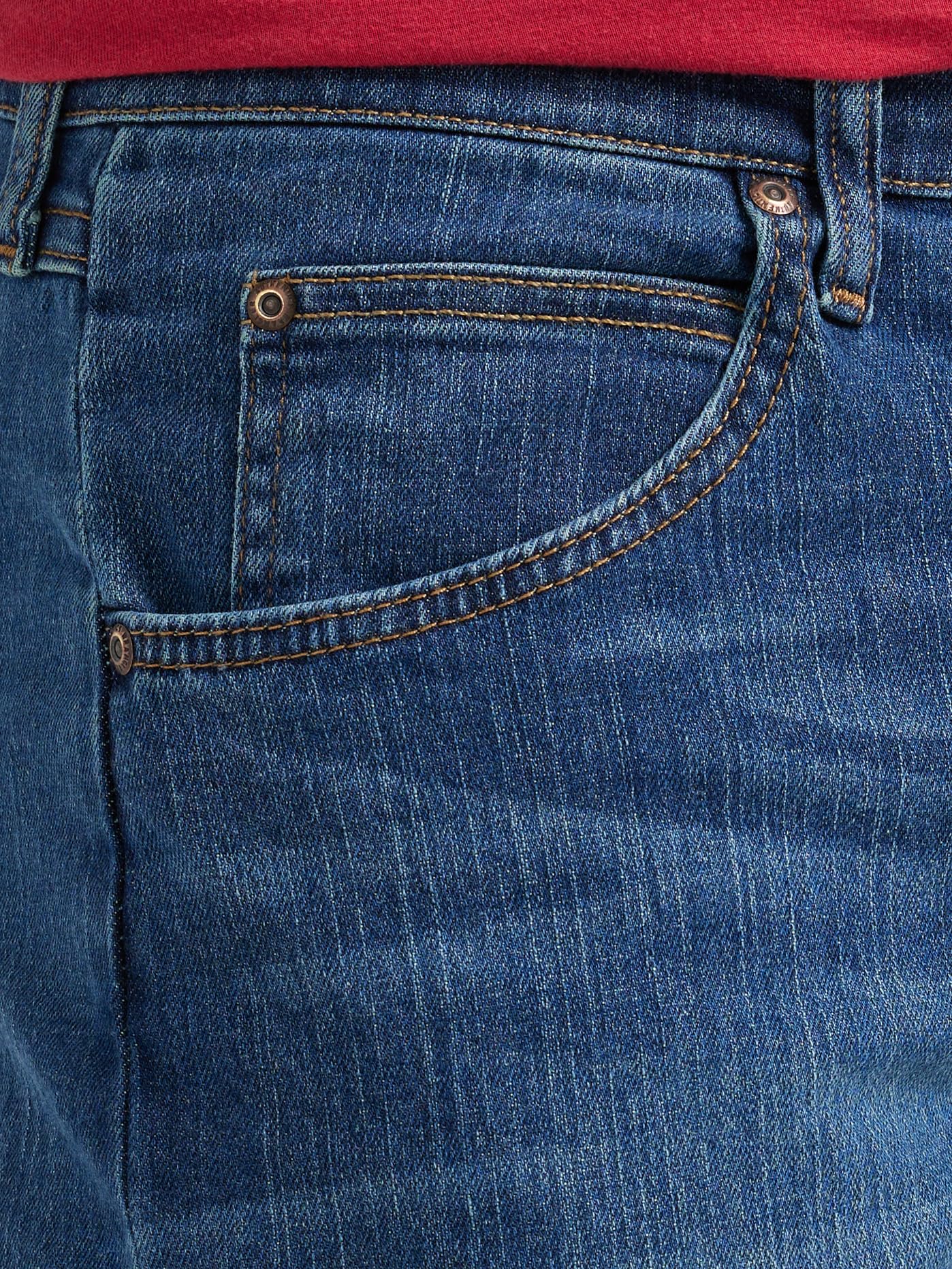 Wrangler Authentics Men's Classic 5-Pocket Regular Fit Jean, Blue Ocean Flex, 38W x 36L