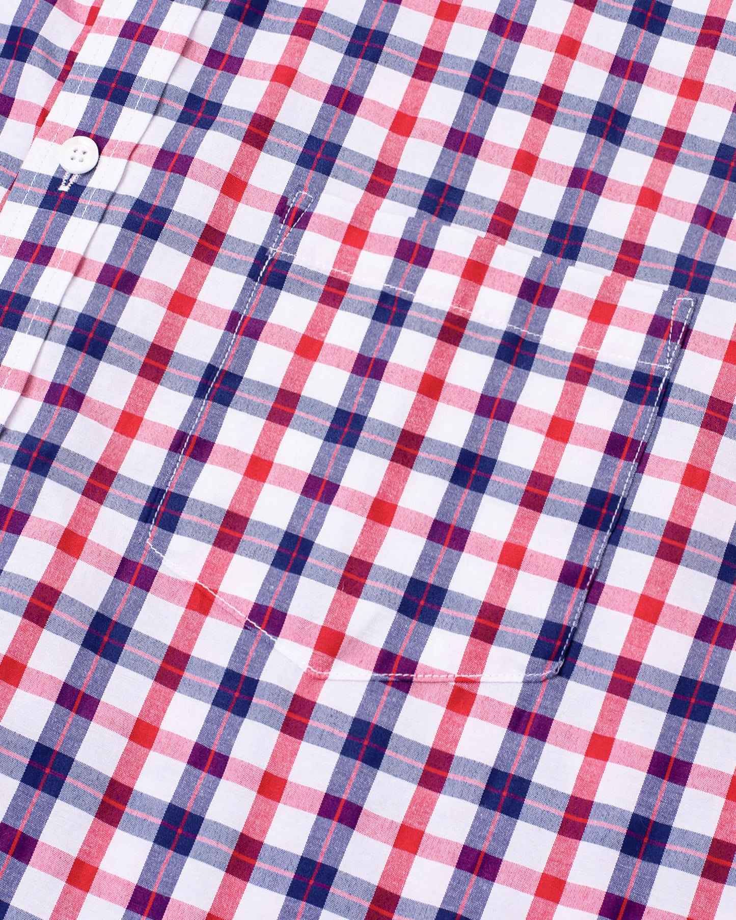Alimens & Gentle Men's Long Sleeve Button Down Shirts Cotton Plaid Dress Shirts Regular Fit Casual Poplin Shirts Red