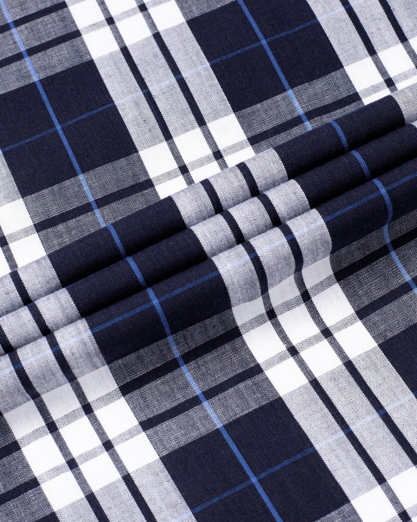 Alimens & Gentle Men's Plaid Button Down Shirts Cotton Long Sleeve Dress Shirts Regular Fit Gingham Shirts
