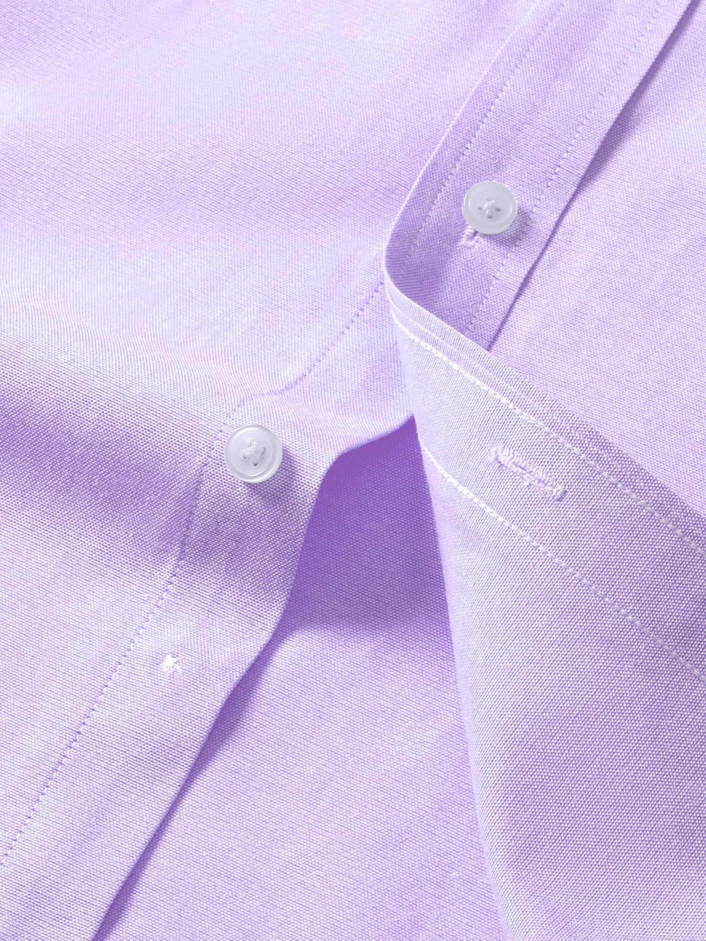 GIANZEN Lavender Mens Dress Shirt Light Purple for Men Button Up Men's Oxford Long Sleeve Down Shirts Casual Slim Fit No Tuck Lavender Size XL Tall