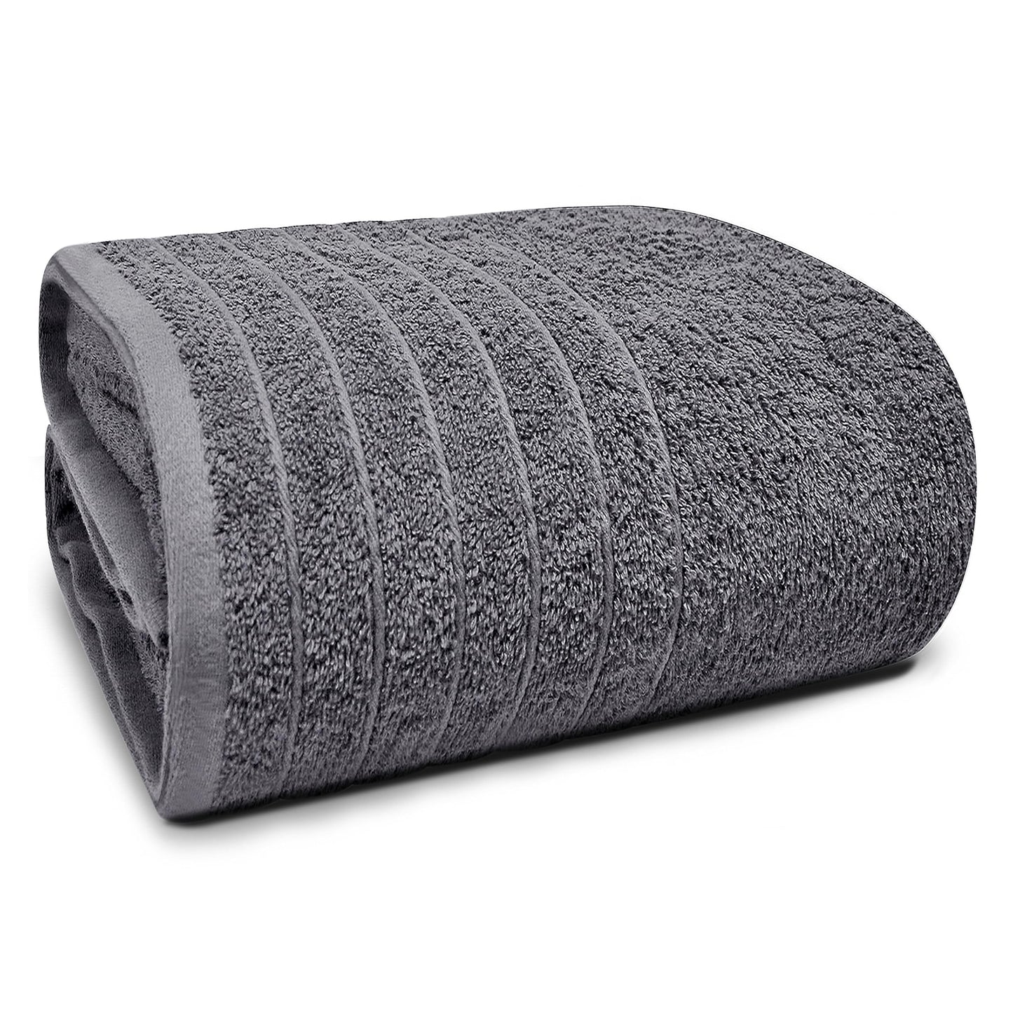 Tens Towels Pack of 1 Jumbo Bath Sheet 40 x 80 Inches, Extra Large & Light Weight, Quicker to Dry, 100% Cotton, Super Soft & Absorbent, Perfect to Wrap Yourself in, Dark Grey