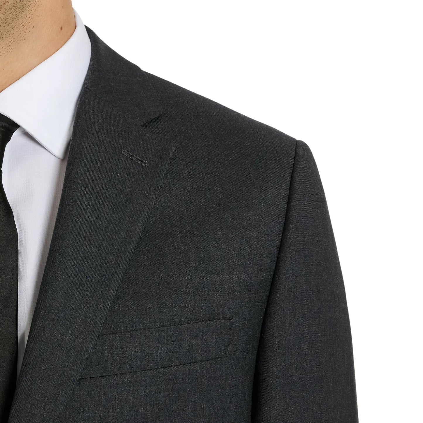 Michael Kors Grey Plain Classic Sport Coats|Grey, 44XL