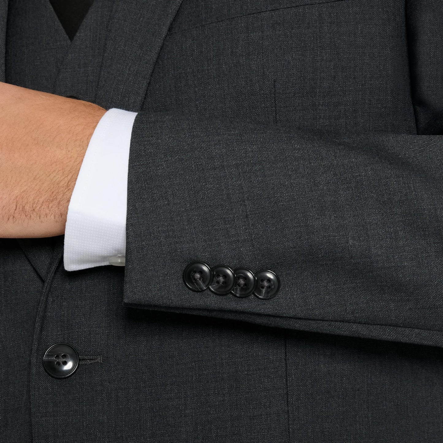 Michael Kors Grey Plain Classic Sport Coats|Grey, 44XL