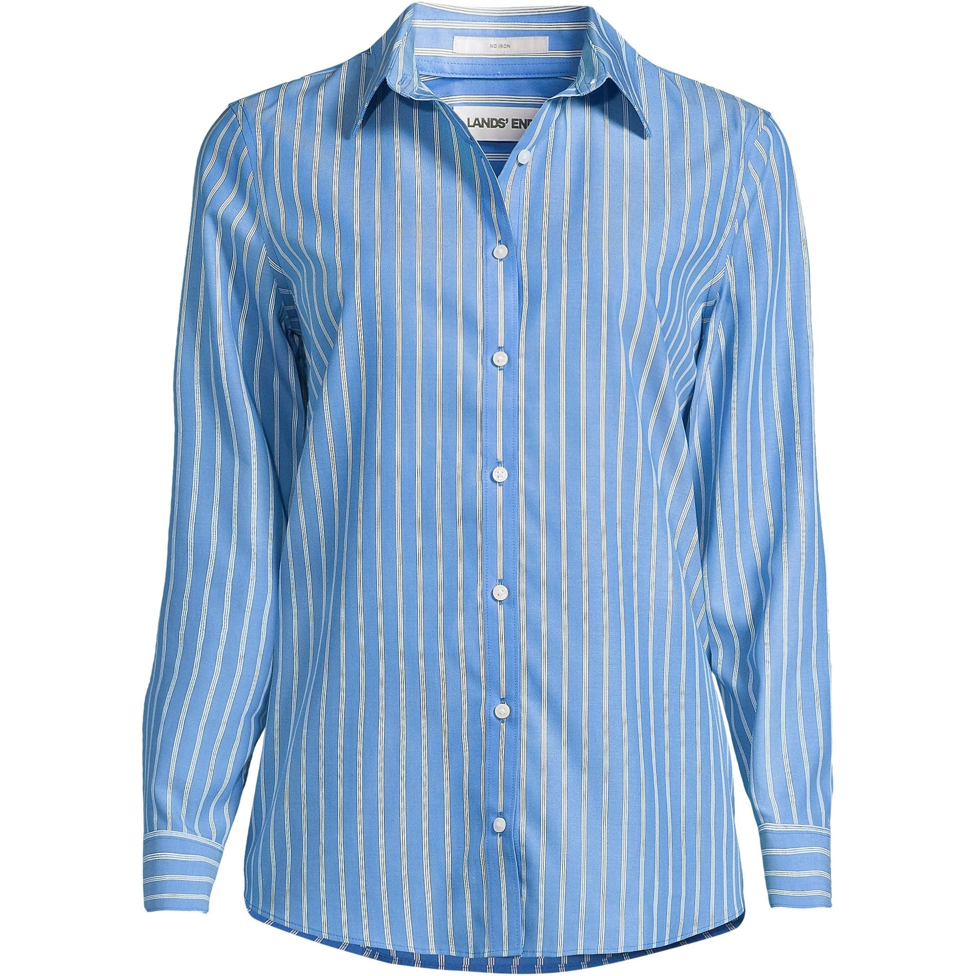 Muted Cobalt Crisp Stripe