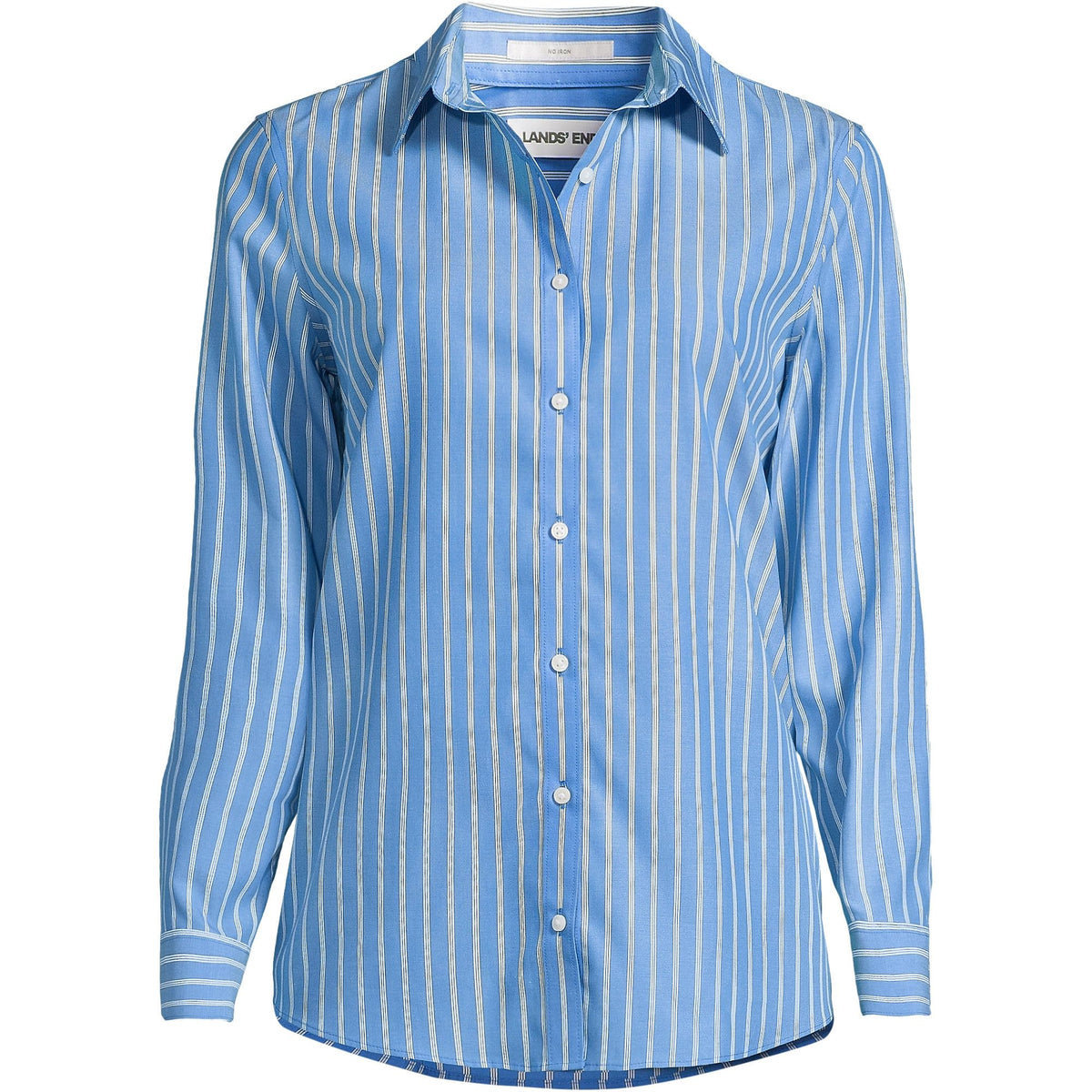 Muted Cobalt Crisp Stripe