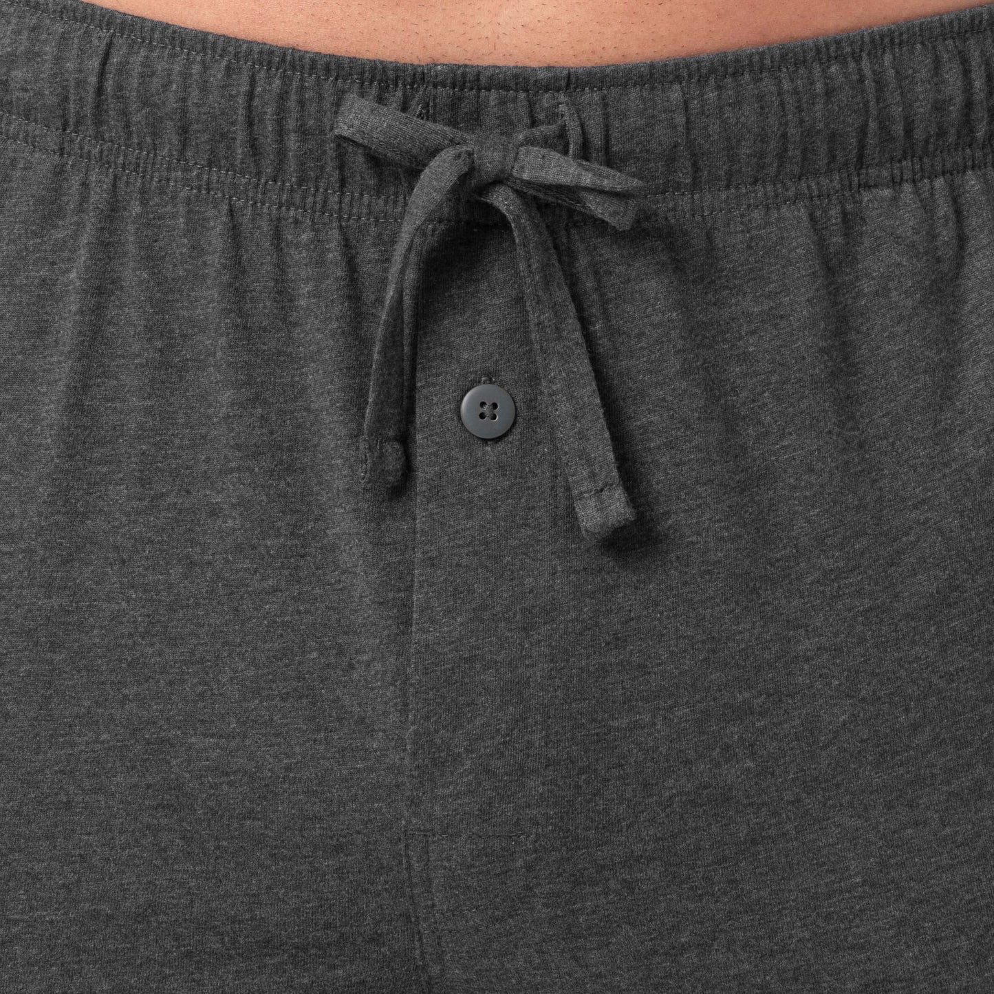Fruit of the Loom Men's 1-Pack Extended Sizes Jersey Knit Sleep Pant (1 & 2 Packs), Charcoal Heather, Large Tall