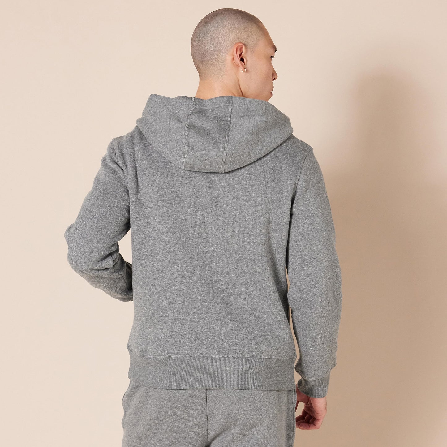 Amazon Essentials Men's Full-Zip Fleece Hoodie (Available in Big & Tall), Light Grey Heather, 4X-Large Big Tall