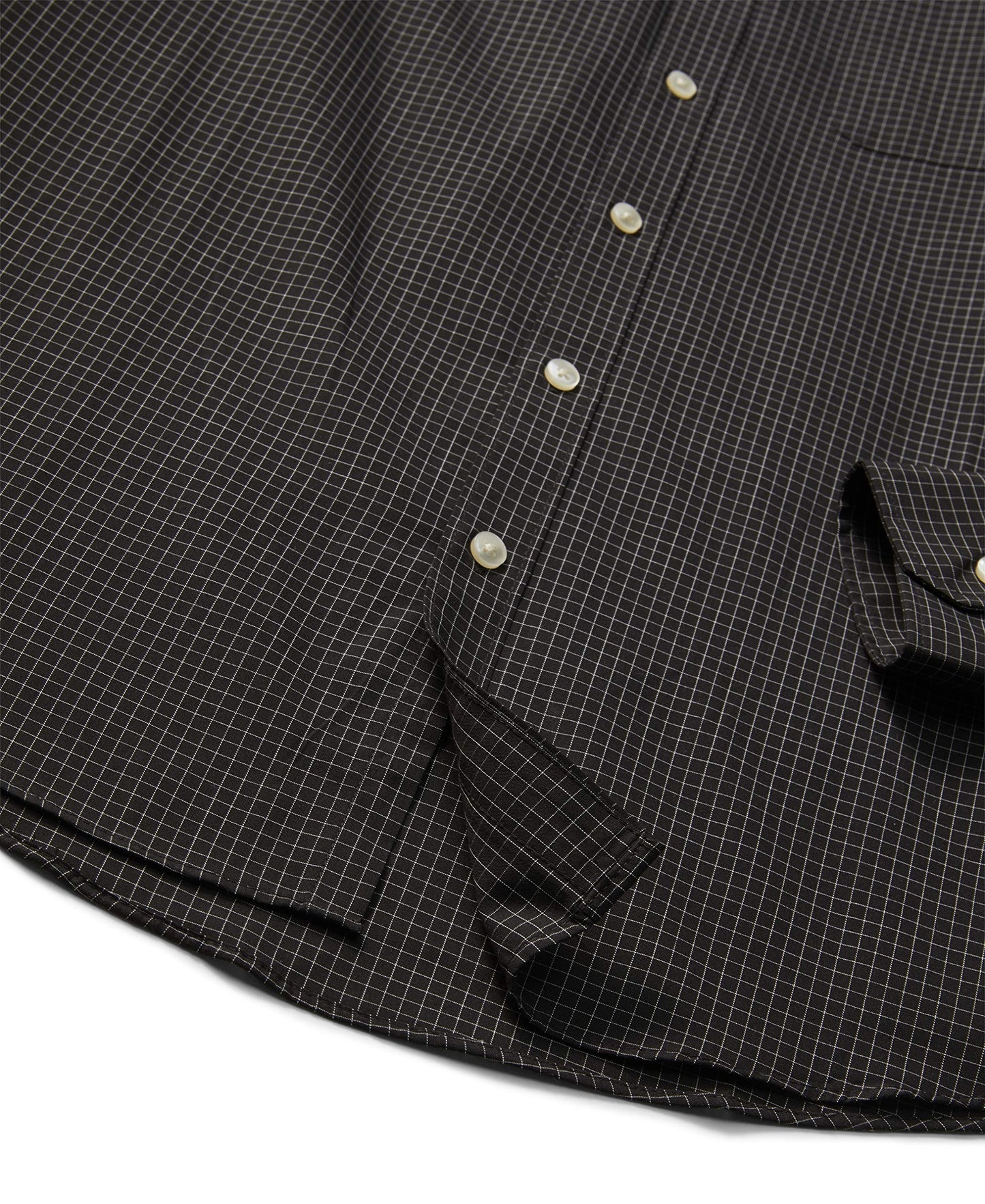 Van Heusen Men's Size Big Wrinkle Free Long Sleeve Button Down Shirt, Black, 3X-Large Tall