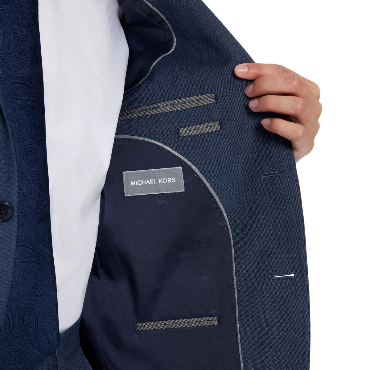 Light Blue Sharkskin
