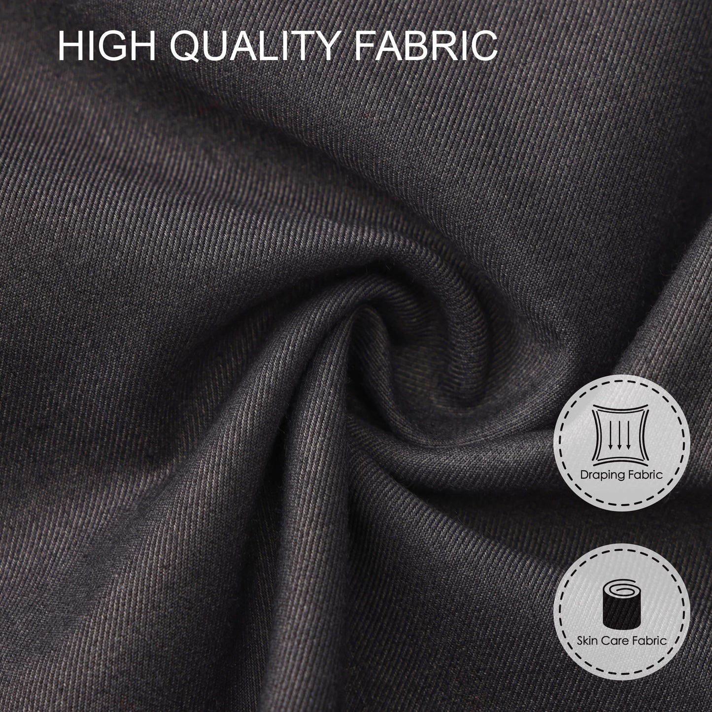 Tall Men's 36"/38" Inseam Classic Dress Work Pants Charcoal