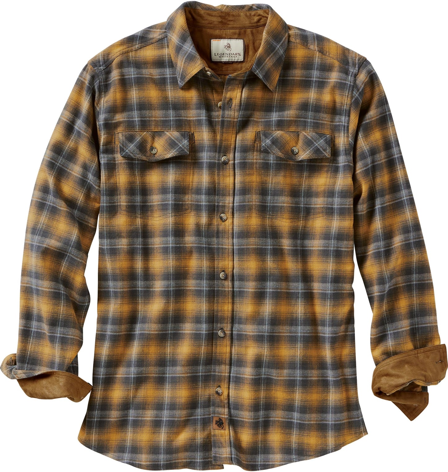Legendary Whitetails Men's Legendary Flannel Shirt, Novel Fletcher Plaid, XX-Large Tall