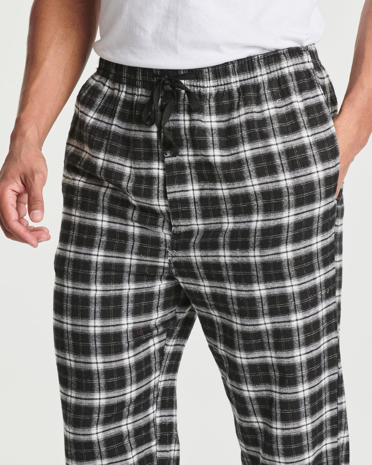 Real Essentials 3 Pack Mens Big & Tall King Size Pajama Pants Cotton Soft Pajamas Men Flannel Bottoms Fleece Buffalo Plaid Pj Lounge Pants Sleepwear Pijamas Hombres Woven - Set 7, 5x Tall