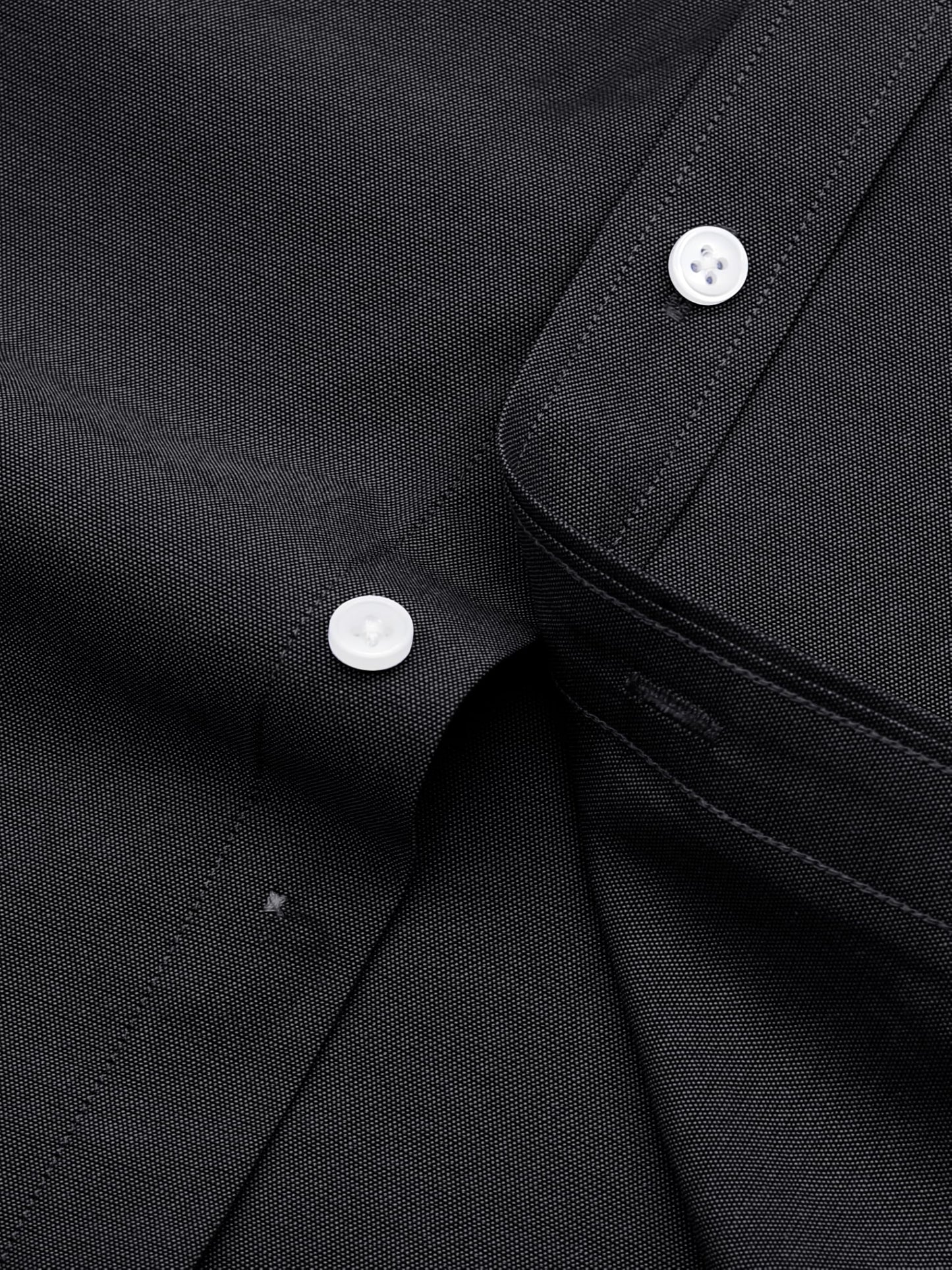 GIANZEN Mens Black Button Down Shirt Dress Shirts Long Sleeve Oxford Big and Tall for Men Casual Up Untucked Men's Slim Fit Black Size XL Tall