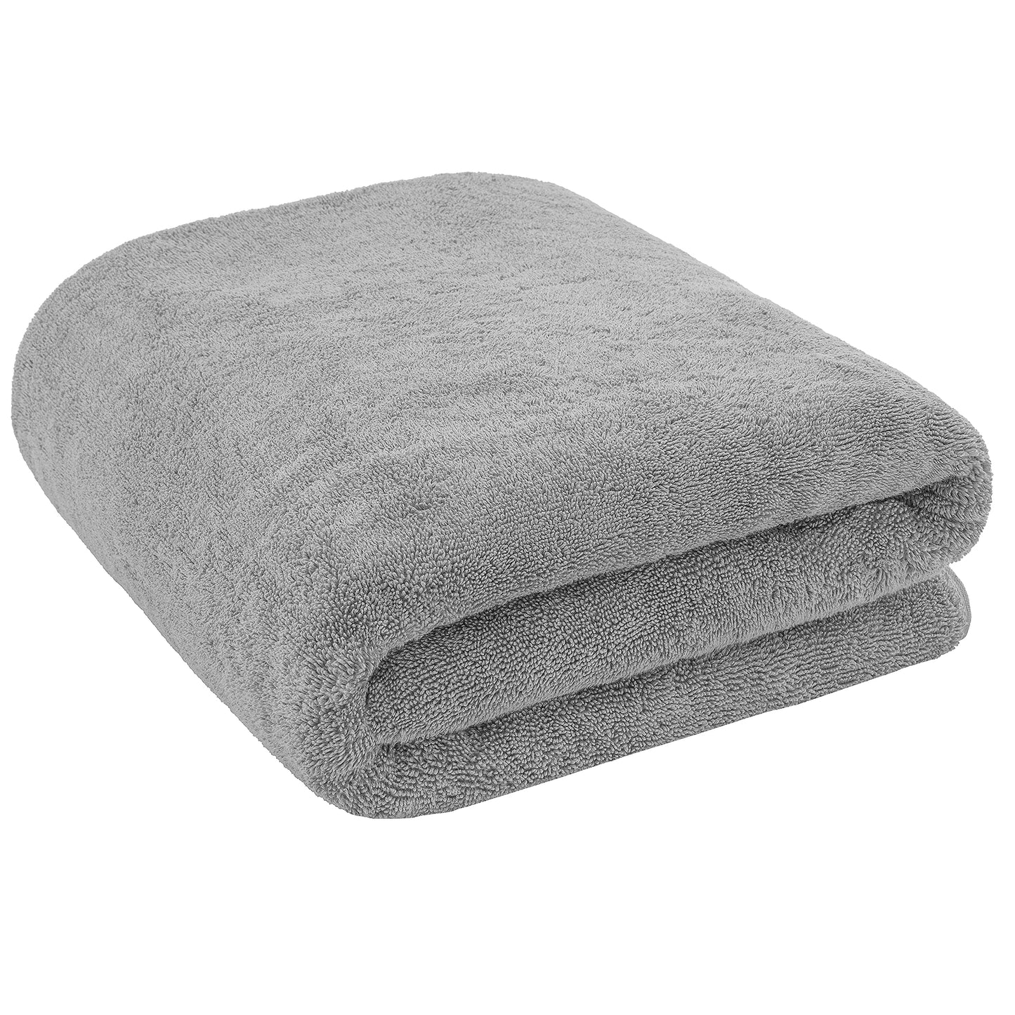 Cotton Paradise 100% Cotton 40x80 Oversized Bath Sheet, Extra Large Turkish Bath Towels for Bathroom, Light Gray Bathsheet