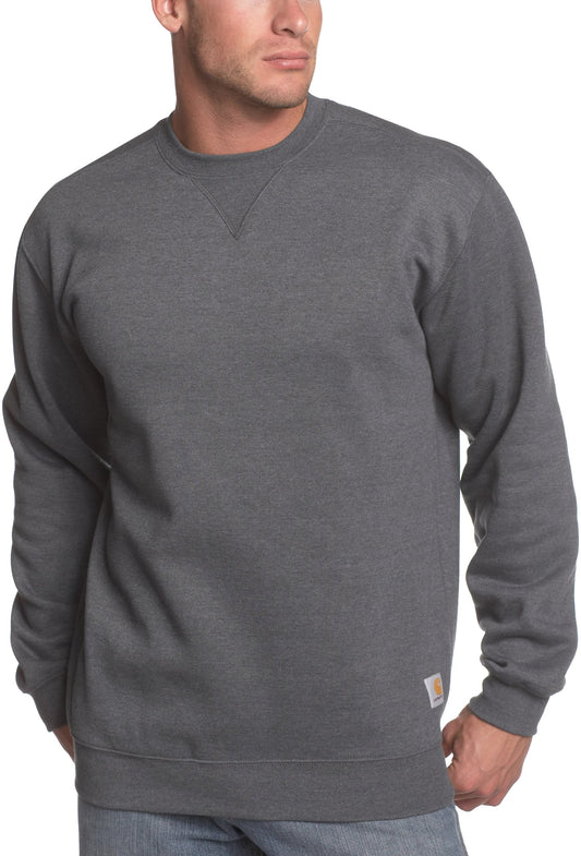 Carhartt mens Crewneck Midweight K124 novelty athletic sweatshirts, Charcoal Heather (Closeout), XX-Large Tall US