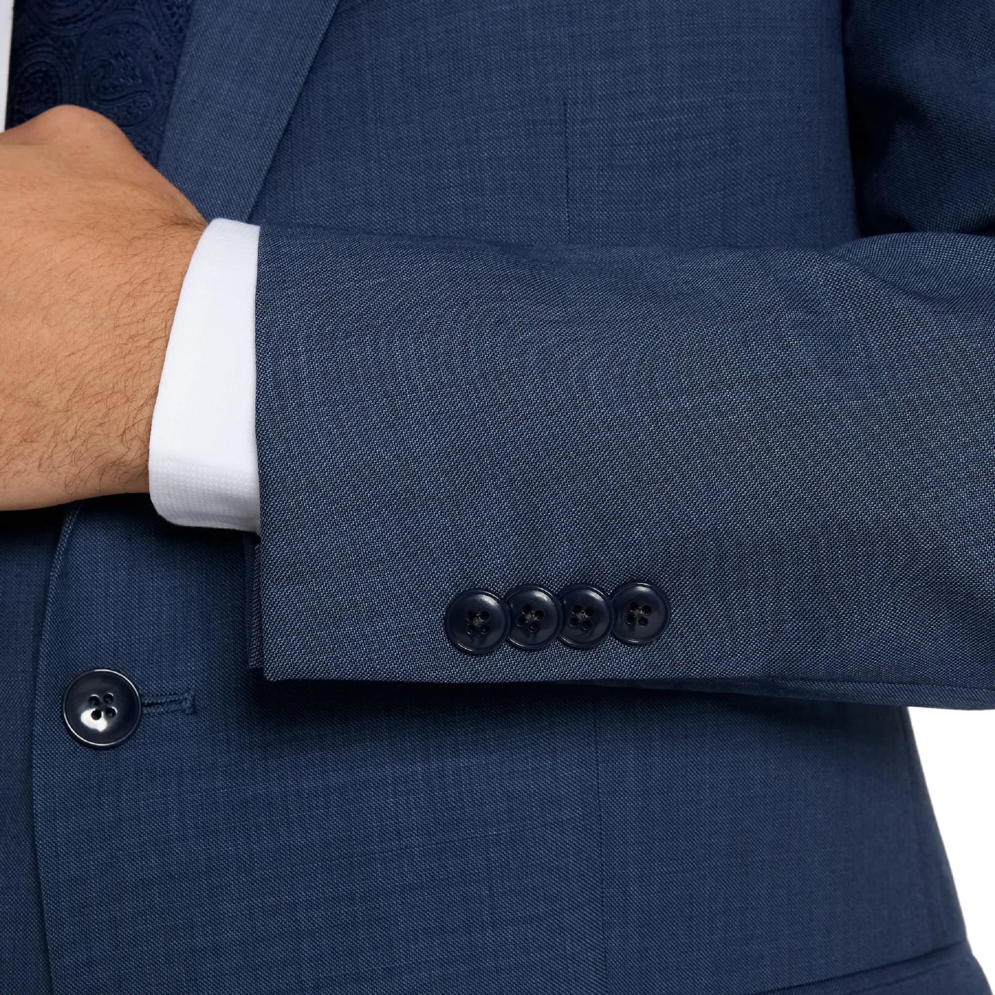 Light Blue Sharkskin