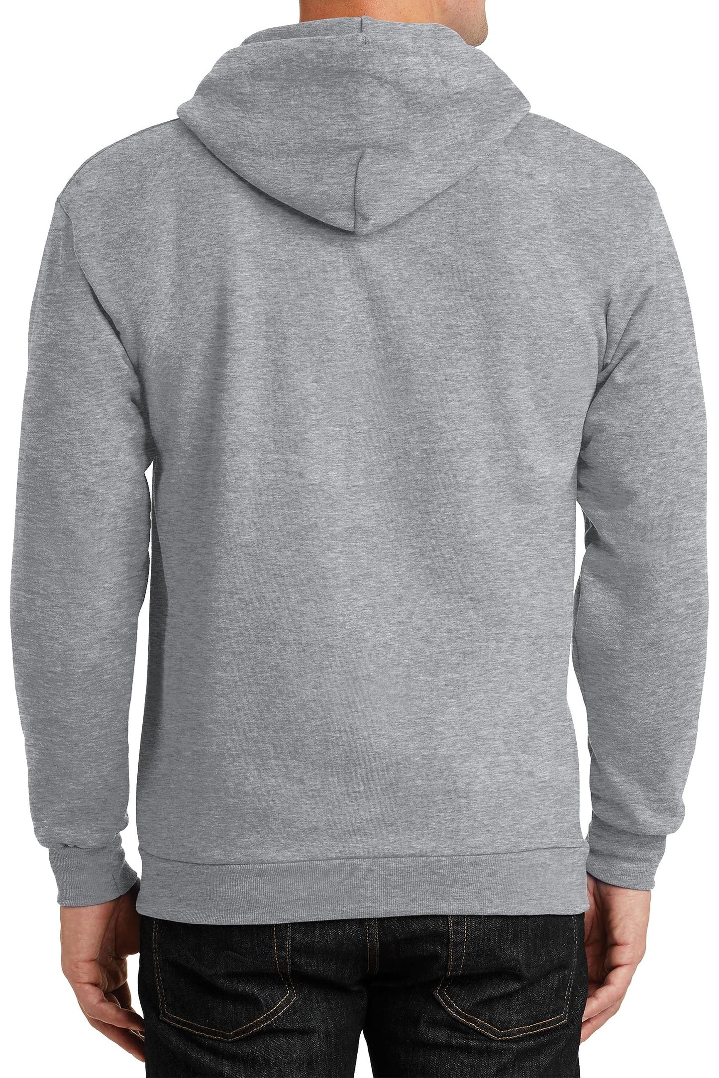 Have It Tall Mens Full Zip Hoodie Oxford Gray 3XLT Tall