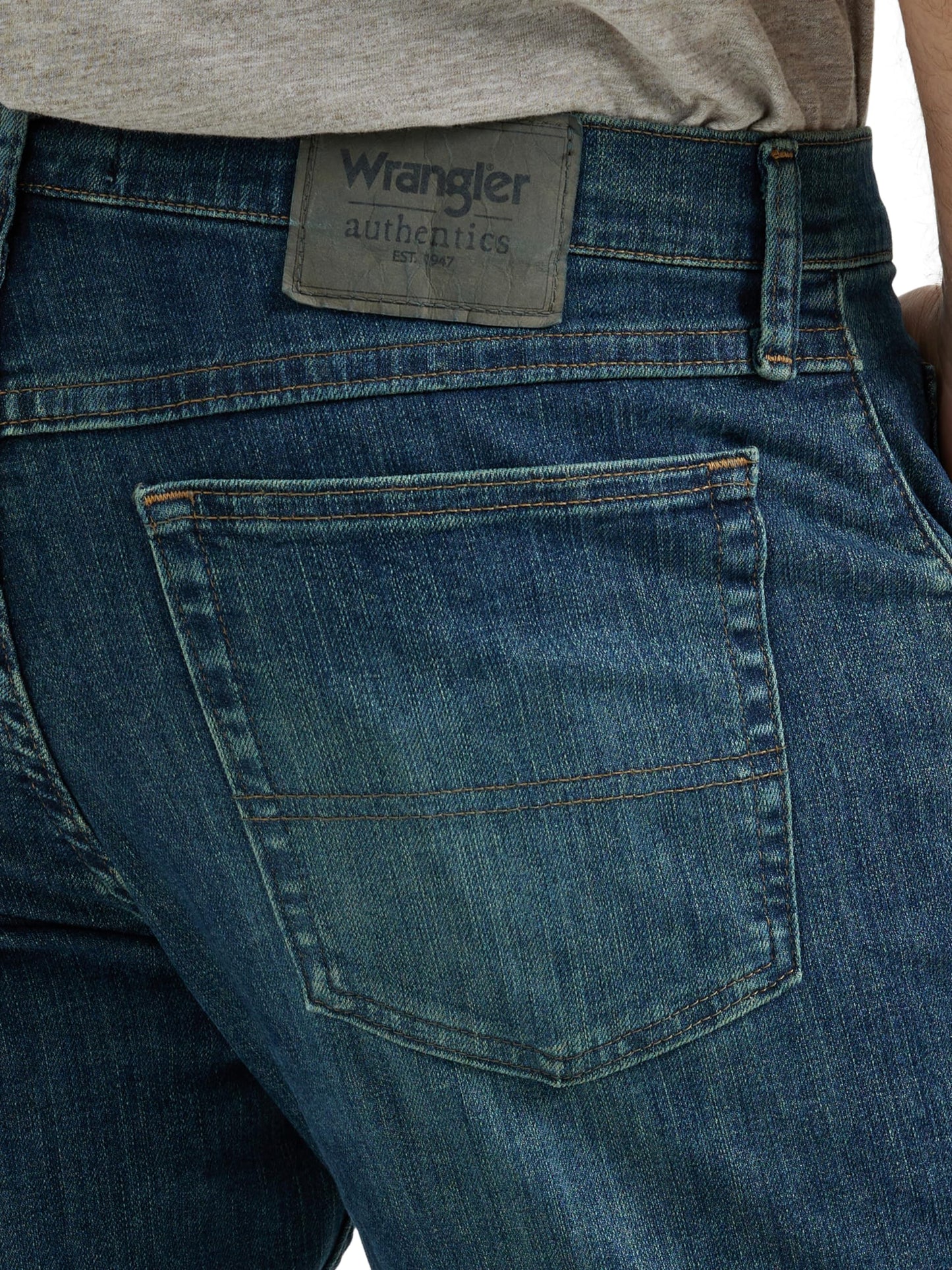 Wrangler Authentics Men's Classic 5-Pocket Regular Fit Jean, Twilight Flex, 36W x 36L