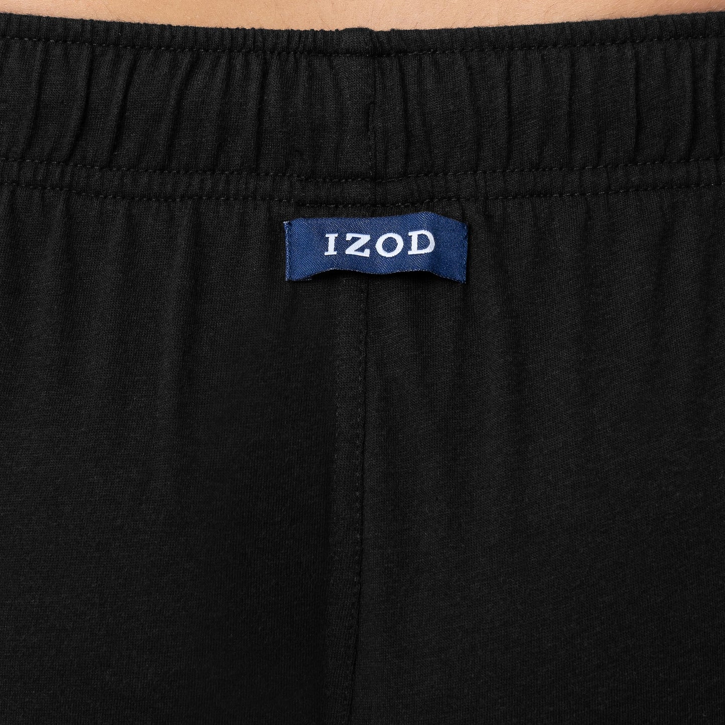 IZOD Men's Jersey Knit Sleep Pant, Black, Large Tall
