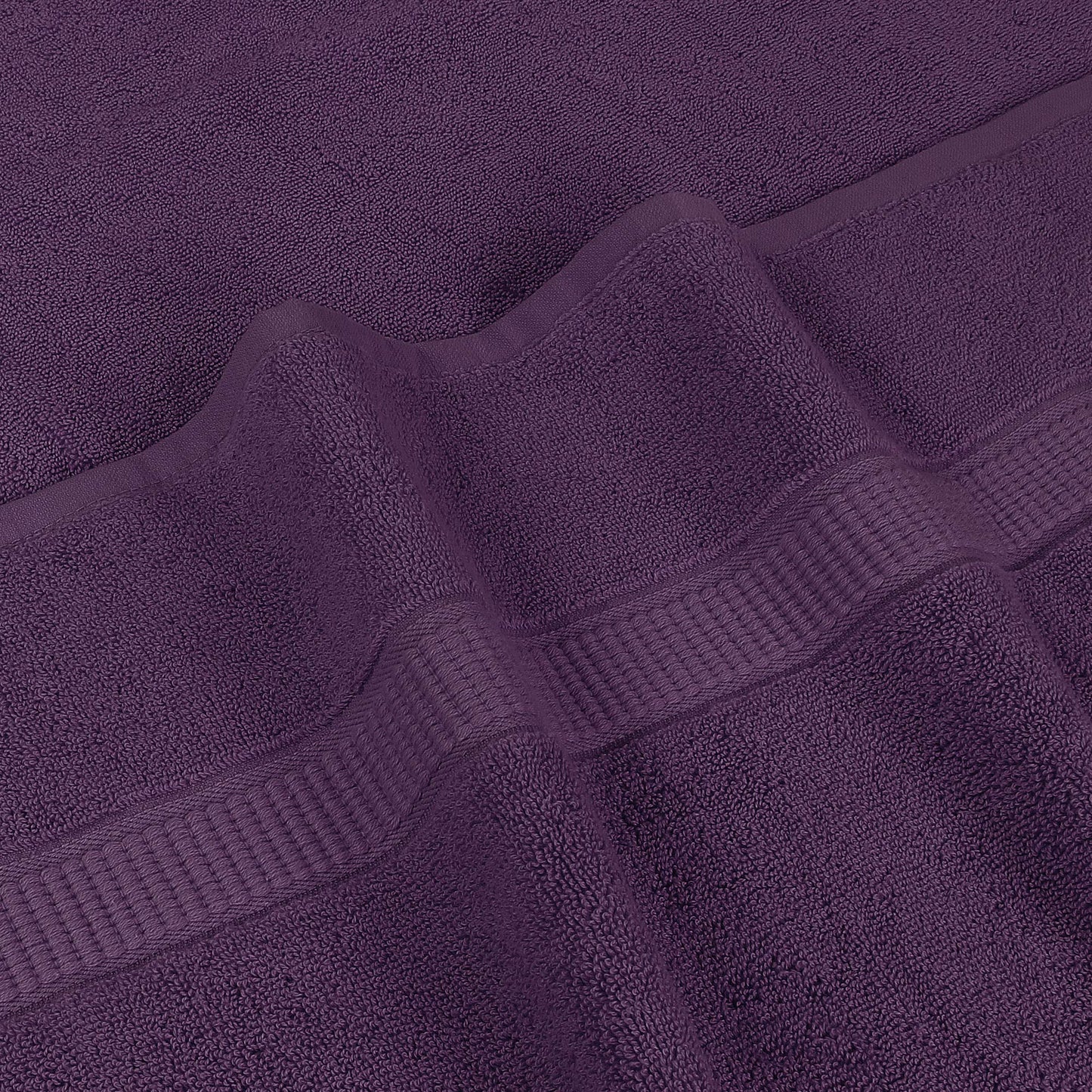 Utopia Towels Luxurious Jumbo Bath Sheet 2 Piece, 600 GSM, 35 by 70 Inches, 100% Ring Spun Cotton, Highly Absorbent and Quick Dry Extra Large Bath Towel, Super Soft Towel, Plum