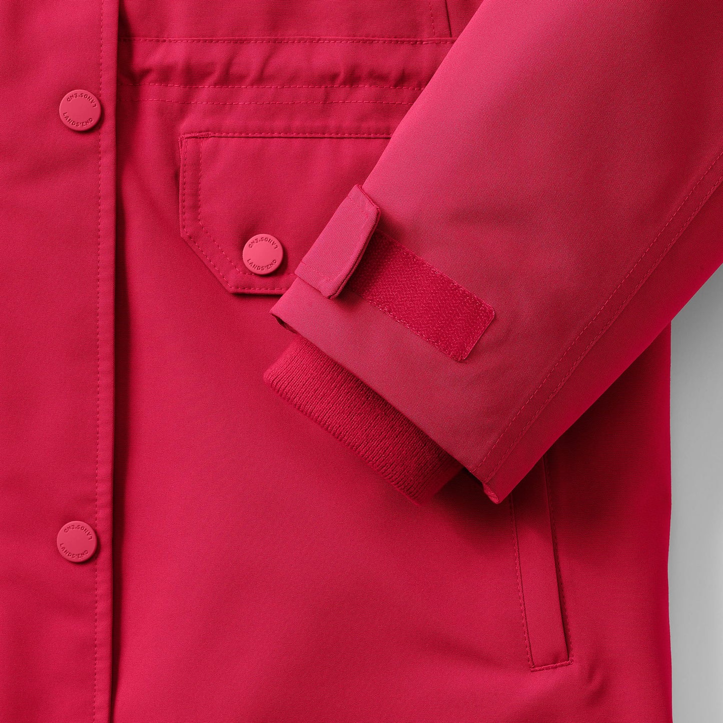 Lands' End Womens Expedition Down Parka Rich Red Tall Small