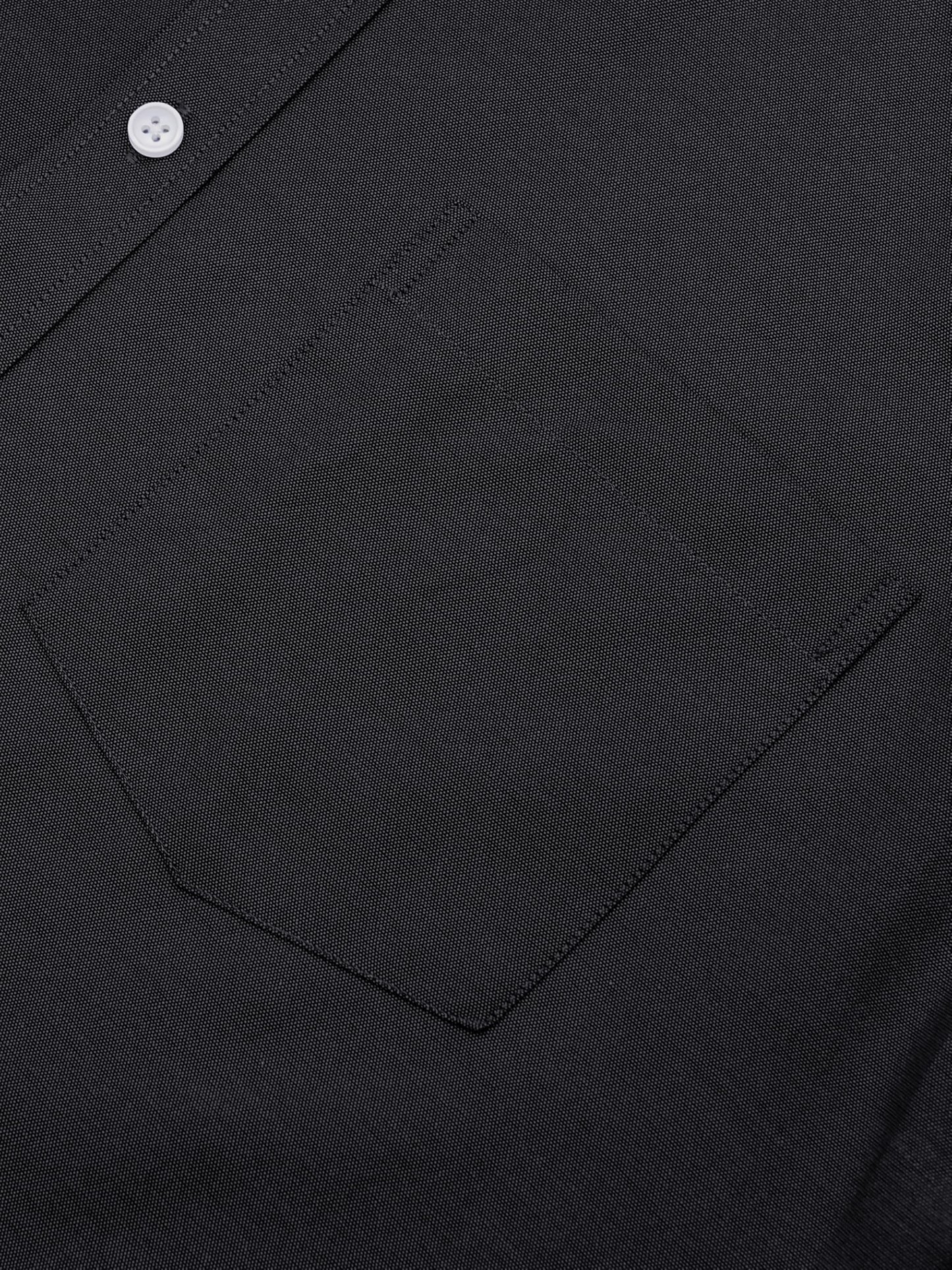 GIANZEN Black Dress Shirt Men's Mens Button Down Shirts Long Sleeve Up Men Casual for Slim Fit Big and Tall Business Oxford Black Size L Tall