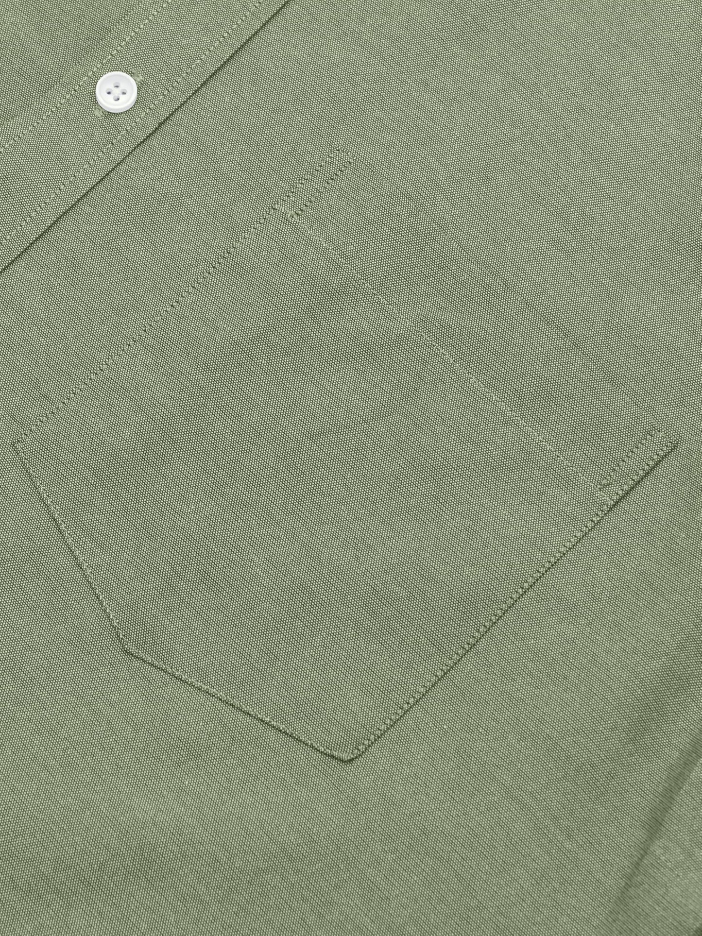 GIANZEN Olive Green Button Up Shirt Men Shirts for Mens Oxford Long Sleeve Big and Tall Dress Down Men's Cotton Formal Olive Green Size XL Tall