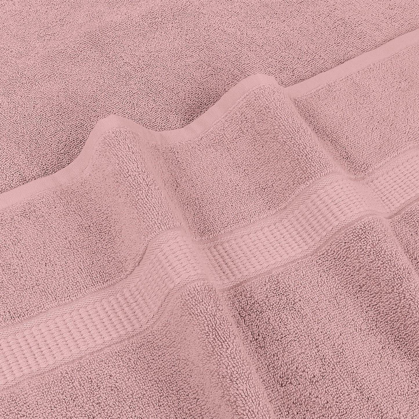 Utopia Towels Luxurious Jumbo Bath Sheet 2 Piece, 600 GSM, 35 by 70 Inches, 100% Ring Spun Cotton, Highly Absorbent and Quick Dry Extra Large Bath Towel, Super Soft Towel, Dusty Pink