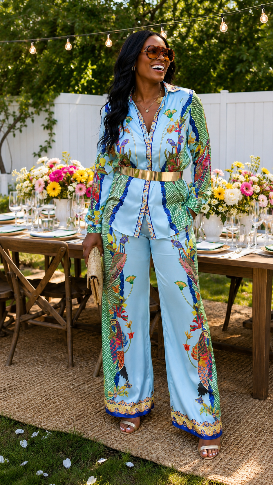 Tall Peacock Paradise Set