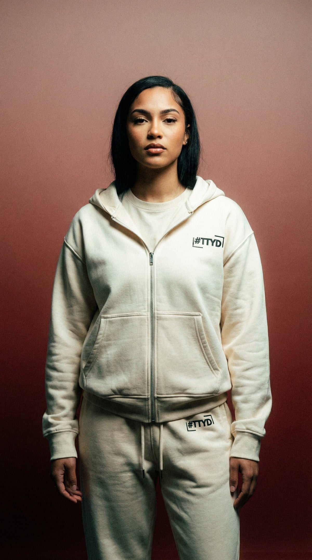 TTYD Zipper Sweatsuit Set – Statement Back