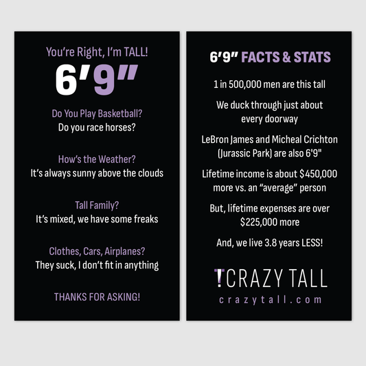 Public Response Cards - Men 6'9"