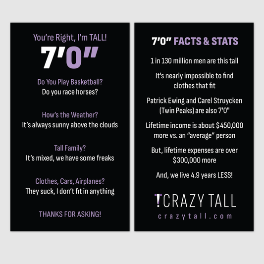 Public Response Cards - Men 7'0"
