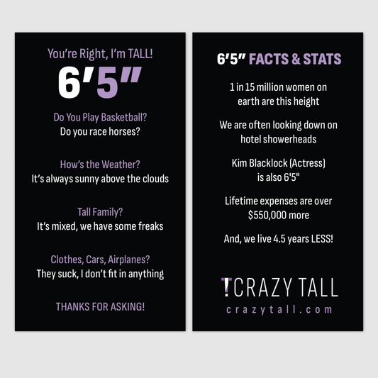 Public Response Cards - Women 6'5"