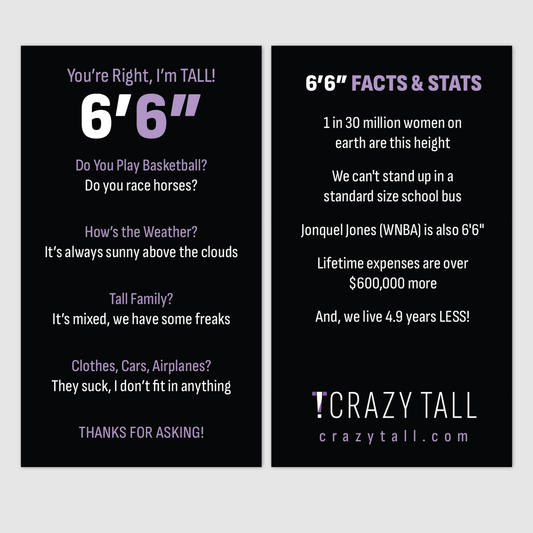 Public Response Cards - Women 6'6"
