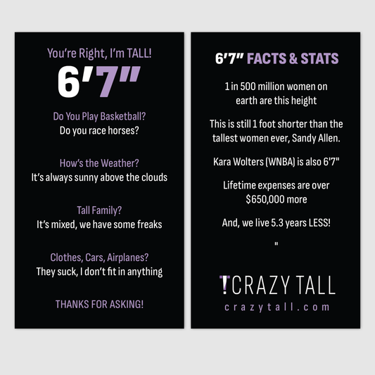 Public Response Cards - Women 6'7"